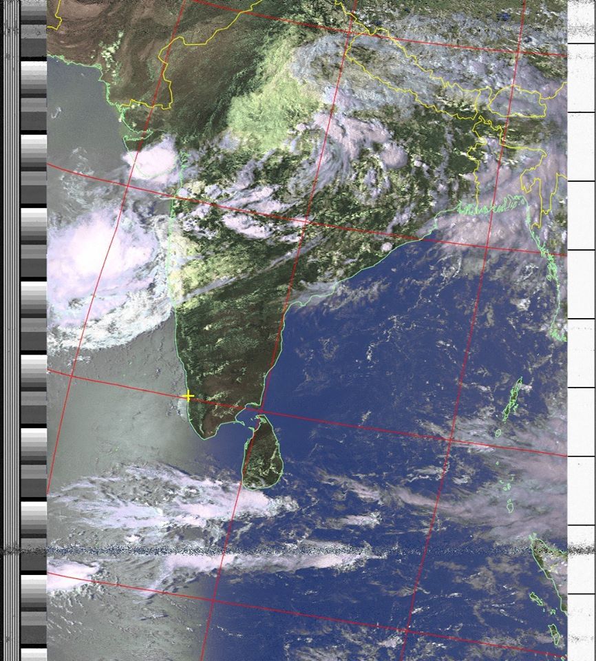 NOAA 18 india image